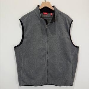 IZOD Full Zip Vest Men’s XL Grey Fleece